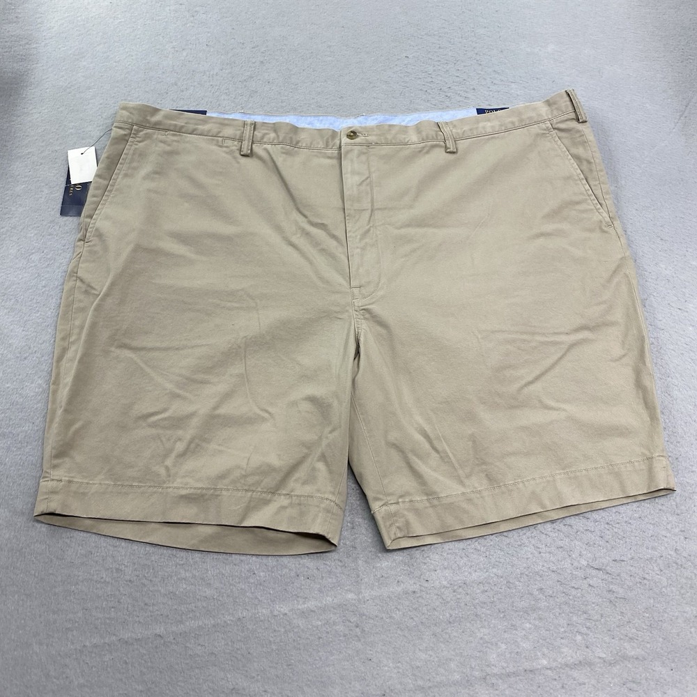 Polo Ralph Lauren Shorts Mens 54B Beige Classic Fit 9 Inseam Chino 7 Oz Twill
